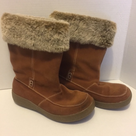 Sox Tab Shoes Soxtab Womens Size 9 Faux Fur Brown Winter Boots